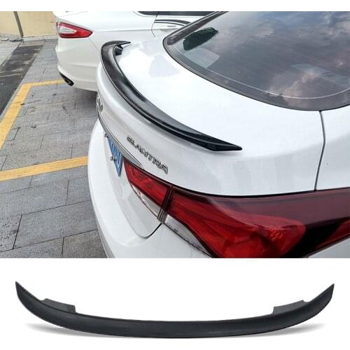 Trunk Spoiler Carbon Surface MT For Hyundai Elantra 2012 - 2016 Style Car Refit Accessories Rear Wing