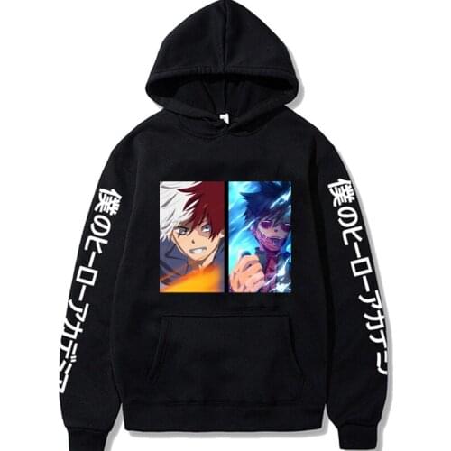 Anime My Hero Academia Hoodies Sweatshirt Unisex Winter Warm Pullover Oversized Hooded Streetswear Hoodies Plus Size Clothes 300