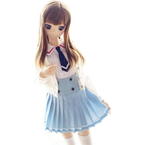 [wamami] 3PCS Suit Uniform Skirt/Shirt/Coat For 1/3 1/4 DD SD AOD Dolls Dollfie Outfits