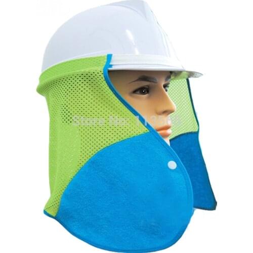 Protective Safety Helmet Accessories Summer Sun Shade Safety Hard Hat Outdoor Crash Hat Washable Neck Sheild Sunscreen Cap Cover