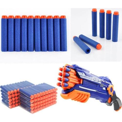 100PCS Soft Head 7.2cm/ 2.83in Color Soft Bullet Soft Bullet Gun Luminous Bullet Foam Bullet Darts Toy Soft Heads Bullet