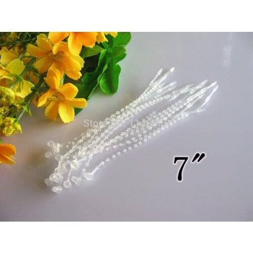 1000 pieces/lot 7 inch White Plastic Adjustable Security Beaded Loop Barb Fastener Tag Tie lock