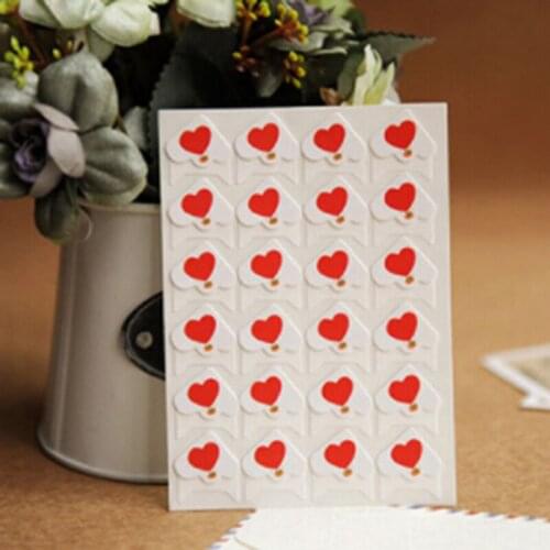 24pcs / lot DIY cute cartoon animals heart corner paper Stickers for Albums Frames decoration scrapbooking