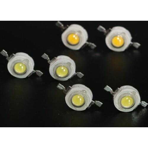 50pcs 1W 3W 5W High Power DC 3.2-3.6V LED Beads Light Diode LED Chip SMD Warm White For SpotLight Downlight DIY Lamp Bulb