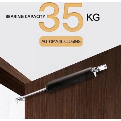 Automatic Door Closer Adjustable Silent Buffer Wooden Load Device Spring Gate Closing Metal Locker 15-30kg Door B8O3