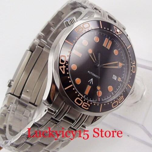 BLIGER Brand 41mm Men Watch Sapphire Glass MIYOTA Mechanical Movement Steel Band Rotating Bezel