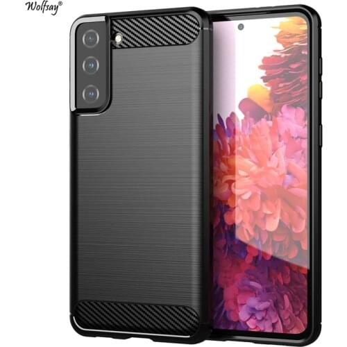 For Samsung Galaxy S21 Plus Case Fiber Soft Silicone Armor Cover Samsung S21 Plus Ultra S20 FE Case For Samsung Galaxy S21 Case