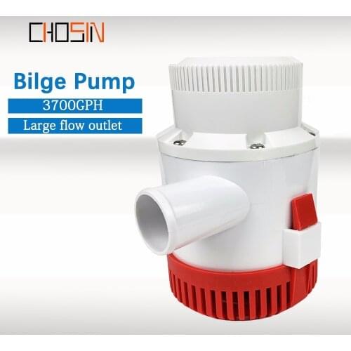 3700GPH Large Flow Dc 12v 24v Bilge Pump Electric Water Pump For Boat Accessories Marin,submersible Boat Water Pump 3700 12 24 V