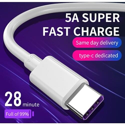 Kebiss USB Type C Cable for xiaomi huawei 5A Fast USB Charging Type-C Charger Data Cable Redmi note 8 pro USB type c cable