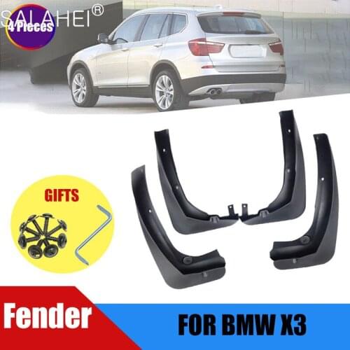 4pcs New Car Rear Front Mud Flaps Mudguards Splash Guards For BMW X3 2011-2013 Mudflaps Splash Mudguards Fender Auto Accessories