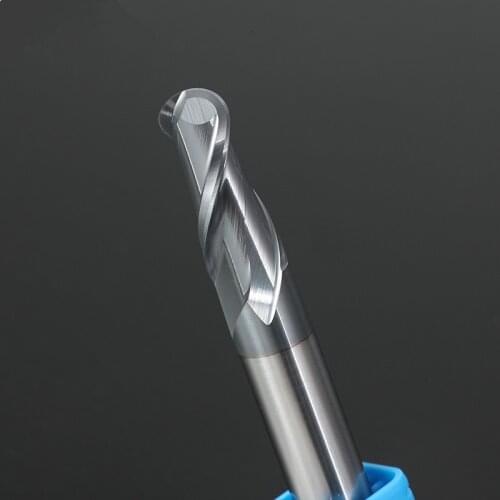 1PC Ball Nose End Mills CNC Tungsten Steel Milling Cutter HRC50 2 Flute EndMills High quality Alloy Carbide Ball nose End Mill
