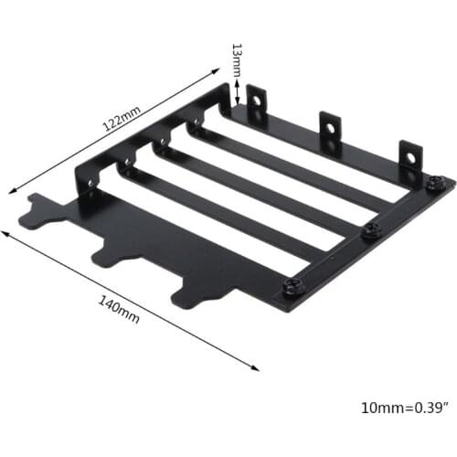 Metal Graphics VGA Card Holder Aluminum Graphics Card Side Converted Bracket Computer Cooler Cooling Radiator Support