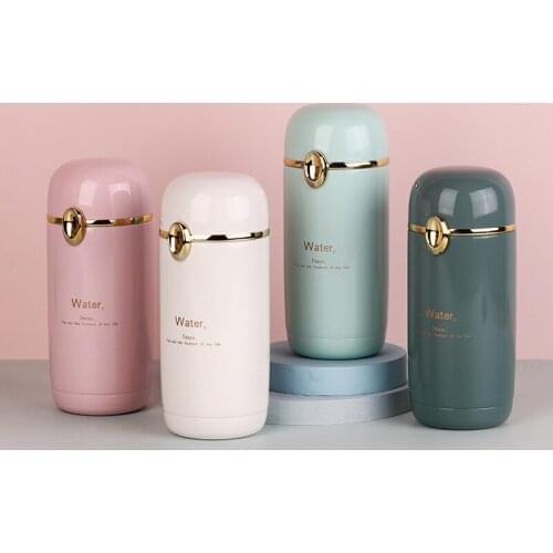 280ML Mini Stainless Steel Thermos Water Bottle Coffee Tea Milk Insulated Tumbler Bottle Travel Drink Mug Cute Small Thermal Cup