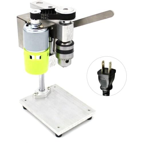 Mini Drill Press for Bench Drilling Machine Variable Speed Drilling Chuck 1.5-10mm For DIY Wood Metal Electric Tools Bench Drill