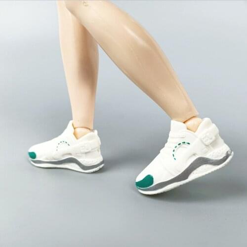 Fashion Grey Green Basketball Doll Shoes Sneakers For Ken Boy Dolls Sports Shoes For Barbies Boyfriend Ken 1/6 Doll Accessories