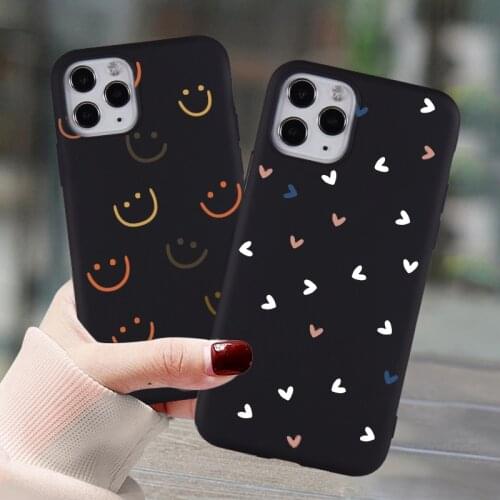 Fashion Smiley Phone Case for IPhone 12 Mini 11 Pro 8 7 6s Plus SE2020 X XR XS MAX Cover Soft Silicone Fitted Back Shell Fundas