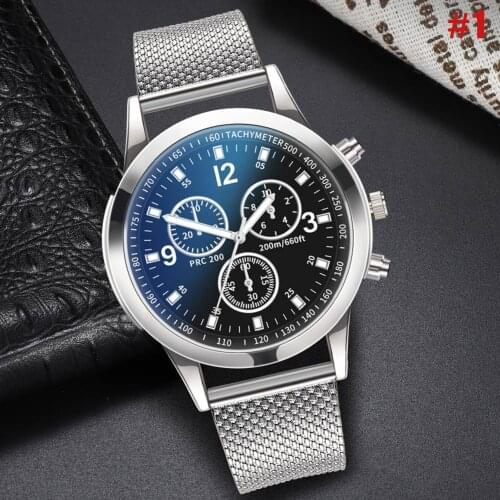 Mens Watches Quartz Watch Silicone Band Casual Sports Round Dial Wristwatch Gifts LL@17
