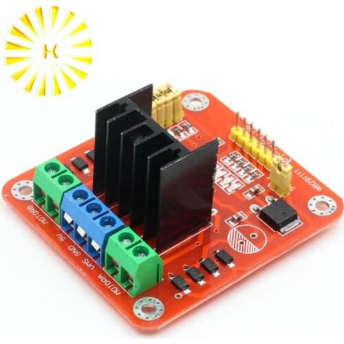 New Red L298N DC Motor Driver Module Stepper Motor Dual H Bridge Max 20W 2A / Bridge For Arduino