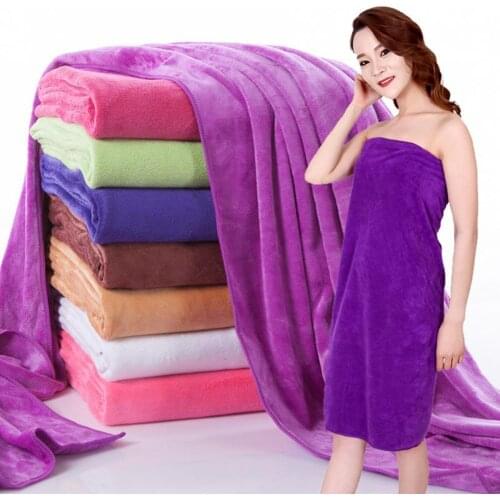 140*70cm Solid Color Quick Drying Bath Towel Super Absorbent Towels Swimming Bathroom Shower Towel Beach Towel New