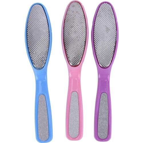 1PCS Grinding Exfoliating Brush Beauty Heel-sided Feet Pedicure Calluses Removing Foot File For Heels Foot Care Tools Random