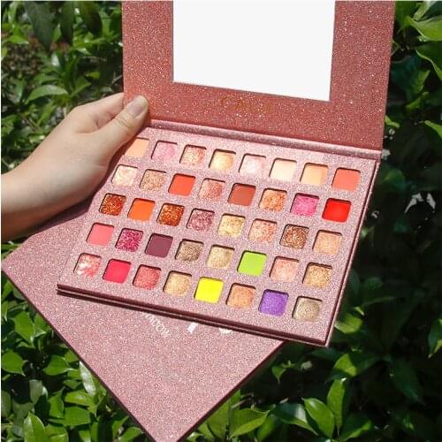 40 Colors Pressed Palette Glitter Eyeshadow Waterproof Makeup Matte Eye Shadow Pearlescent Pigment Earth Color Maquillage TSLM2