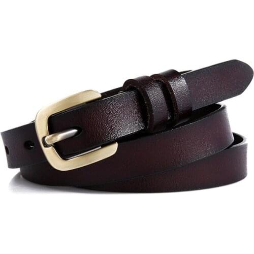 Fashion Women Casual Genuine Leather Belt High Quality Cowhide Vintage Pin Buckle Belts New Design Waistband Jeans Free Shipping