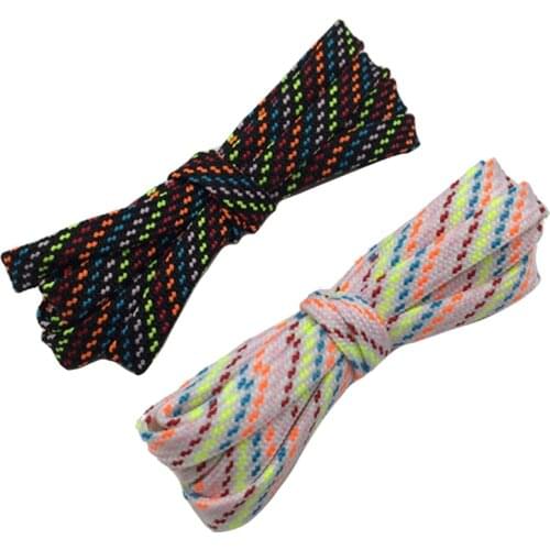 0.7CM Width Muti Color Flat Tye 60-180 cm Polyester Shoelaces Men Women Sneakers Boots Canvas String Waist Hat Ropes