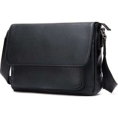 Mens Leather Messenger Bag New Top Layer cow Leather Briefcase Business Satchel Computer Handbag Shoulder Bags
