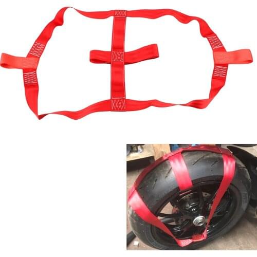 Safe Universal Motorbike Transportation Tie-Down Motorcycle Rear Wheel Fixing Fastening Webbing Belt Strap Moto Accessories