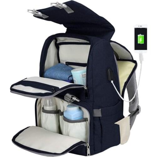 Large Capacity Diaper Bag Backpack Nappy Bag Travel Backpack Designer Nursing Bag with Changing Pad for Baby Care Mom Backpack