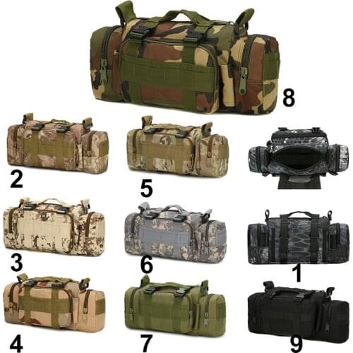 Military Waist Bag Waterproof Tactical Sling Pack Outdoor Sport Rucksack Camping Carry Belt Bags Molle Pouch Military Men Hip