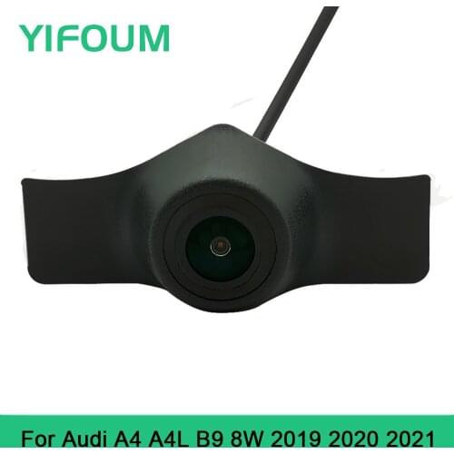YIFOUM HD CCD Car Front View Parking Night Vision Positive Waterproof Logo Camera For Audi A4 B9 8W Facelift 2019 2020 2021