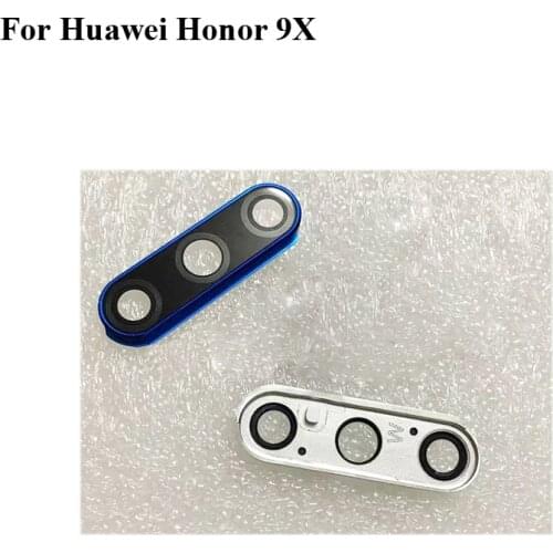 For Huawei Honor 9X 9 X Rear Back Camera Glass Lens +Camera Cover Circle Housing Parts Replacement test good 6.59'' inch Honor9X