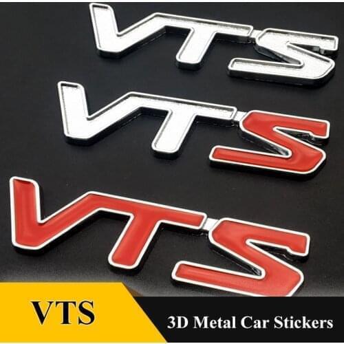3d Sticker VTS Emblem Car Badge Decal Chrome Car Styling For Citroen C2 C3 C4 Quatre Saxo Xsara Jimny 1.6 16v Auto Accessories