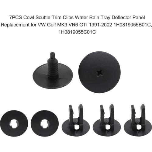 7*Cowl/Scuttle Trim Clips Replacement for VW Golf MK3 VR-6 GT-I 1991-2002 Car Interior Accessories