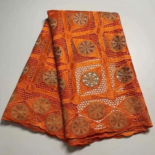 African Lace Fabric 2021 High Quality Guipure Lace Latest Nigeria Lace Fabrics French Cord Lace Fabric For Sewing 5Yards