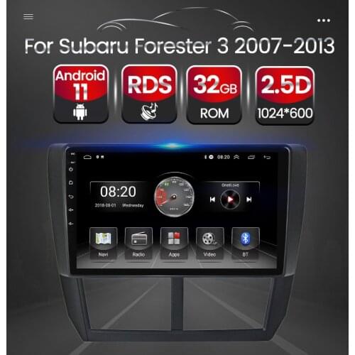 Android 11 Car Multimedia GPS Navigation Auto Radio Stereo Player For Subaru Forester 3 2007 2008 2009 2010 2011 2012 2013