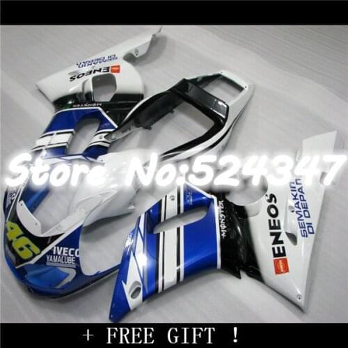 B Injection YZFR6 blue white YZF R6 98 99 00 01 02 K9256 YZF600 NEW Blue white YZF-R6 1998 1999 2000 2001 2002 Fairing