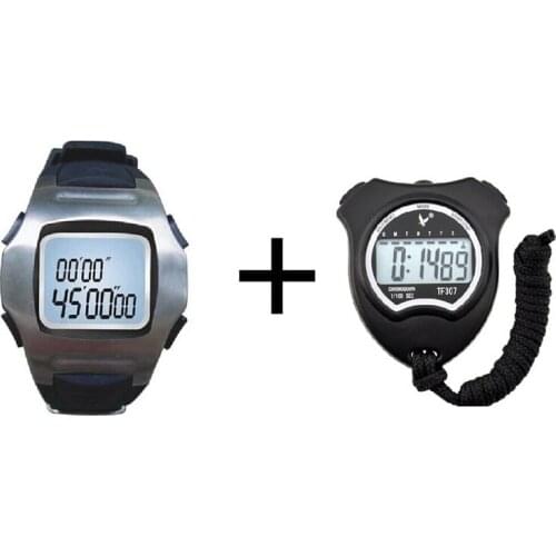 Football Match Gents Handheld Chronograph Stopwatch Digital Stop Watches Running Countdown Timer Referee Stopwatch Group