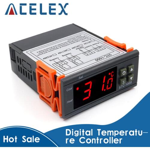Digital Temperature Controller Thermostat Thermoregulator for incubator Relay LED 10A Heating Cooling STC-1000 12V 24V 220V