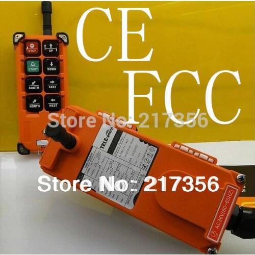 F21-E1B(include 1 transmitter and 1 receiver)/6 buttons 1 Speed Hoist crane remote control wireless radio Uting remote control