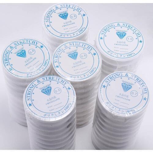 Crystal Elastic Thread Beading Rope Transparent Line Cord Thread String Wire For DIY Necklace Bracelet Jewelry Making Finding