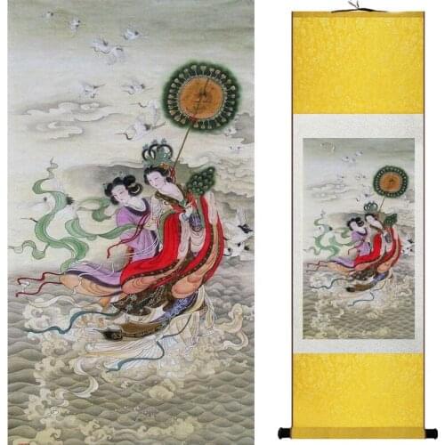 Pretty girl painting Chinese Art Painting Home Office Decoration Chinese painting art figure painting 20190723018