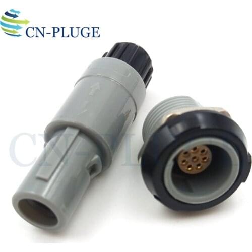 M14 PAG/PLG 8 pin Push-pull Self-locking Plastic Connector Plug & Socket Medical Equipment Power Connector