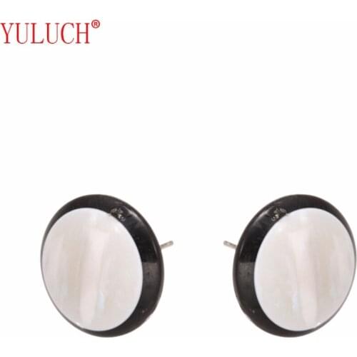 YULUCH 2018 New Arrival Acrylic Inlay Shell Stud Earrings for Womens Exquisite Party Jewelry Gifts