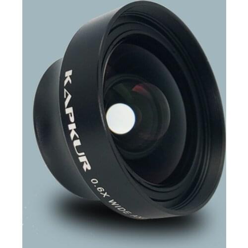 Kapkur phone lens , clip-on 0.6X wide angle lens, HD 4K wide angle length , screw mount