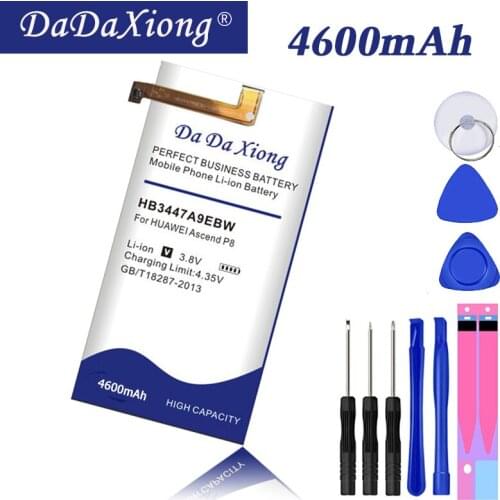 Original Da Da Xiong 4600mAh HB3447A9EBW Battery use for Huawei Ascend P8 Cell Phone battery