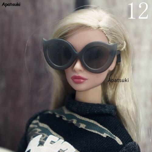Big Frame Plastic Glasses For Barbie Doll Sunglasses Eyeglasses For Ken Boy Dolls Kids Toys Dollhouse Accessories 1/6