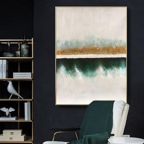 Drop shipping Original handmade decorative picture on the wall vintage modern room deoration for living room vertical canvas art