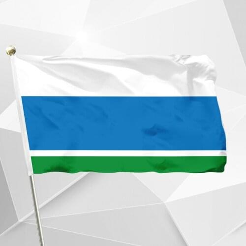 Russia Sverdlovsk Oblast Flag 90x150cm 3x5ft 120g 100D Polyester Double Stitched High Quality 60x90cm 21x14cm Banner